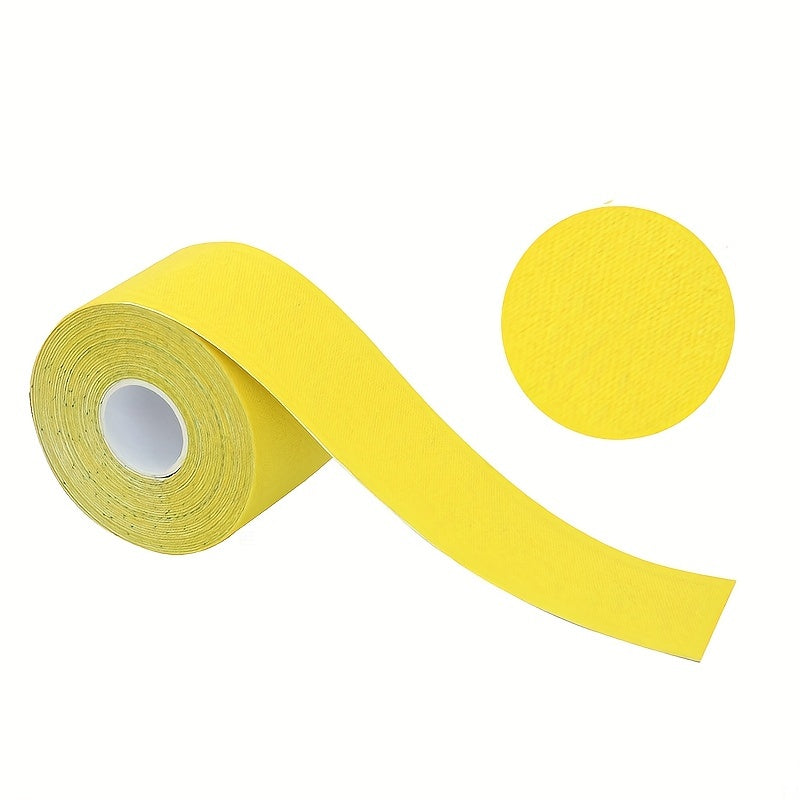 Enhanced Muscle Support & Recovery Kinesiology Tape - 5cm x 5m, Water-Resistant, Elastic, Universal Fit Sport Tape