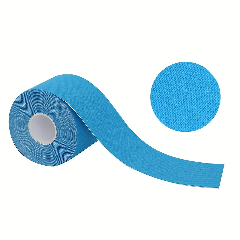 Enhanced Muscle Support & Recovery Kinesiology Tape - 5cm x 5m, Water-Resistant, Elastic, Universal Fit Sport Tape
