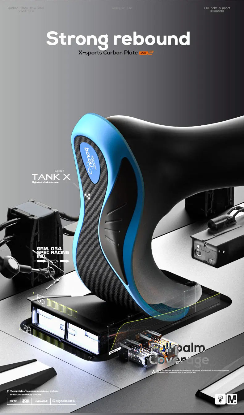 Mcgola 2024 New Model, Real Full-Length Carbon Plate, Strong Arch Support, High-Assisted Rebound Basketball Elastic Insole