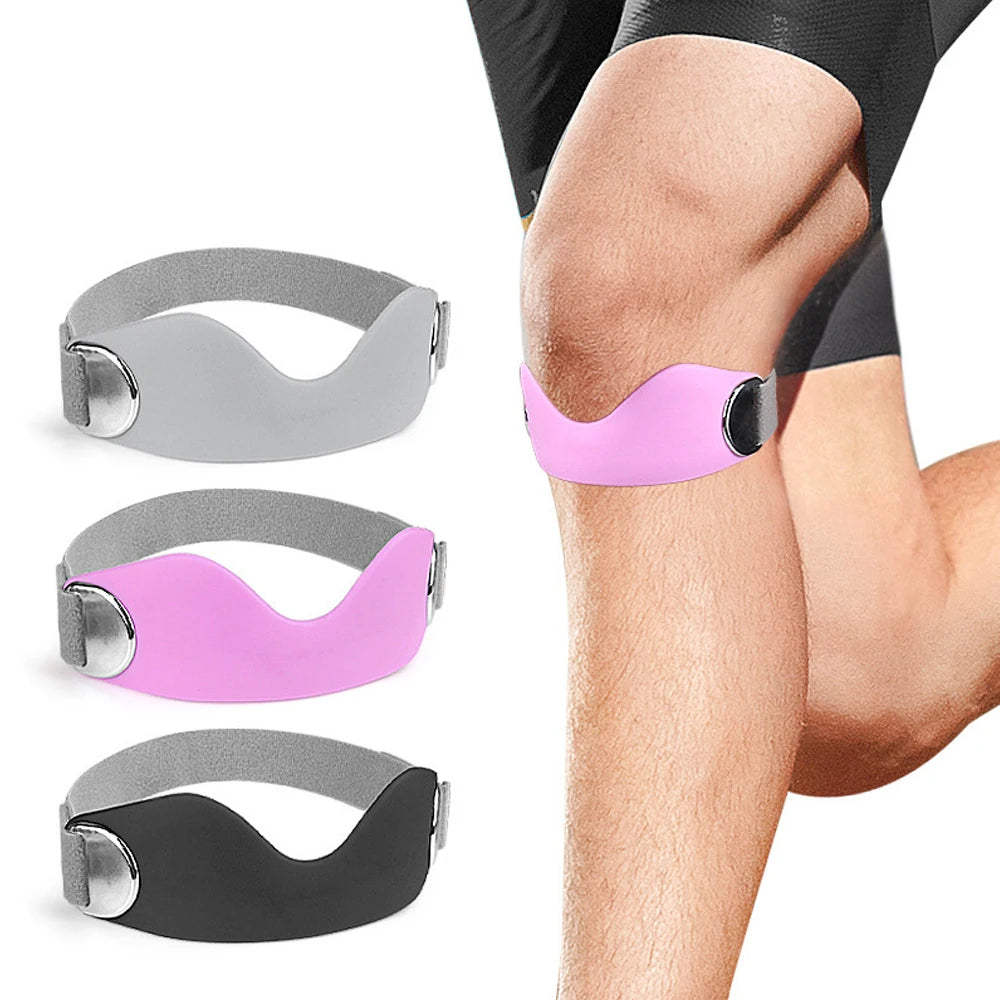 1pcs   Patellar Tendon Support Strap Adjustable Silicone Compression Patella Band Stability Knee Brace,Support Basketball