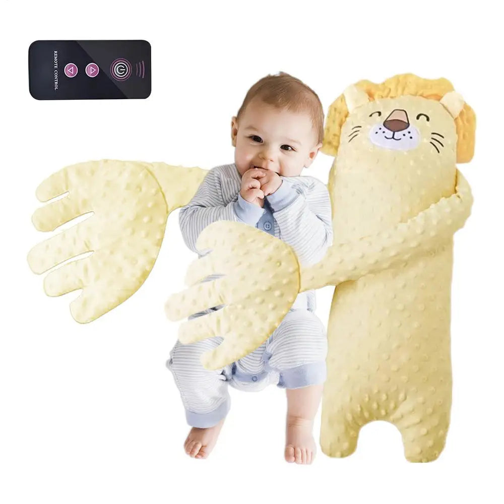 Remote Control Electric Baby Sleep Toy Cartoon Bear Shaped Plush Soothing Dolls Cartoon Baby Sleep Aid Comfort Soother Pillow
