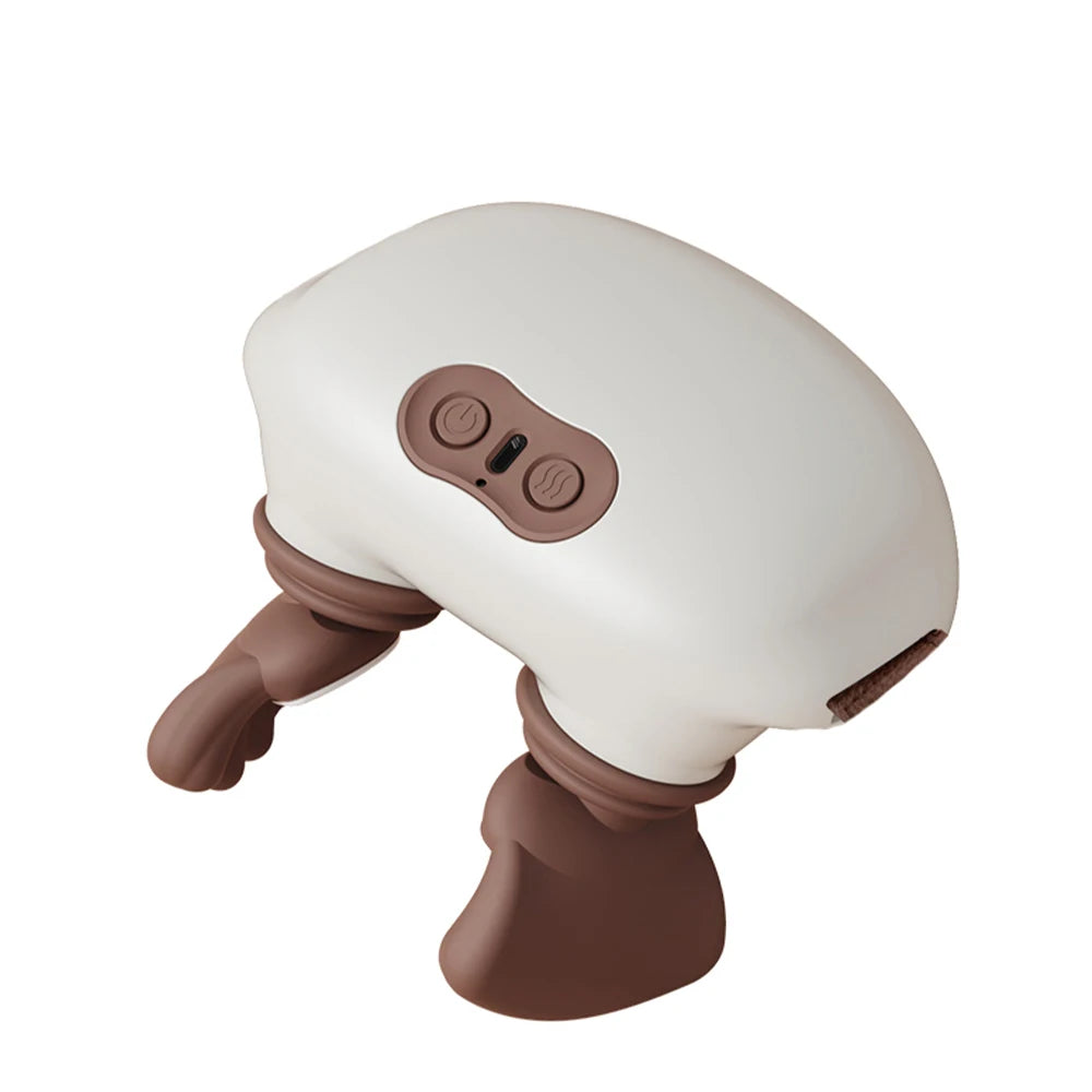 Electric Neck and Shoulder Massager Deep Tissue Shiatsu Back Cervical Massage Machine Bionic Heated Fatigue Relief Relax Muscle