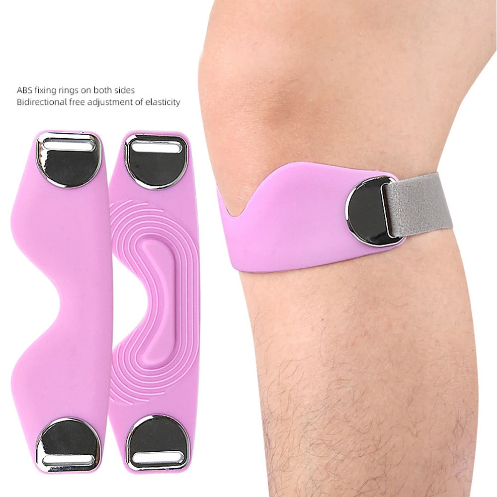 1pcs   Patellar Tendon Support Strap Adjustable Silicone Compression Patella Band Stability Knee Brace,Support Basketball