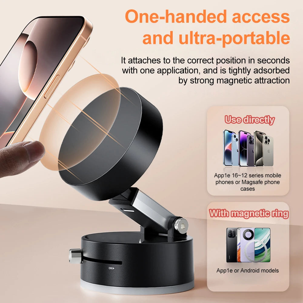 Car Magnetic Phone Holder Magnetic Suction Phone Mount Portable Phone Holder Magnetic Car Phone Mount for iPhone Androd