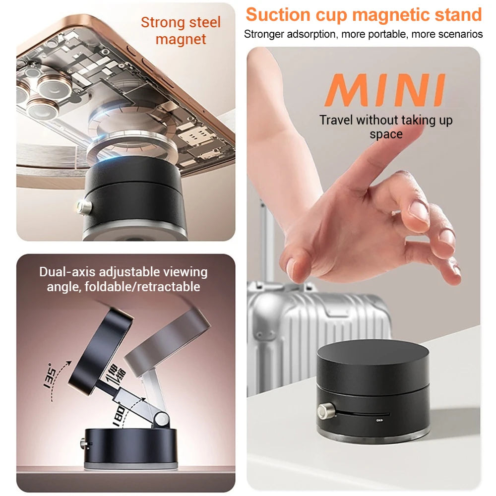 Car Magnetic Phone Holder Magnetic Suction Phone Mount Portable Phone Holder Magnetic Car Phone Mount for iPhone Androd