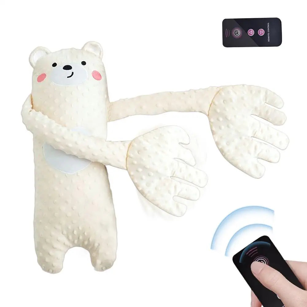 Remote Control Electric Baby Sleep Toy Cartoon Bear Shaped Plush Soothing Dolls Cartoon Baby Sleep Aid Comfort Soother Pillow